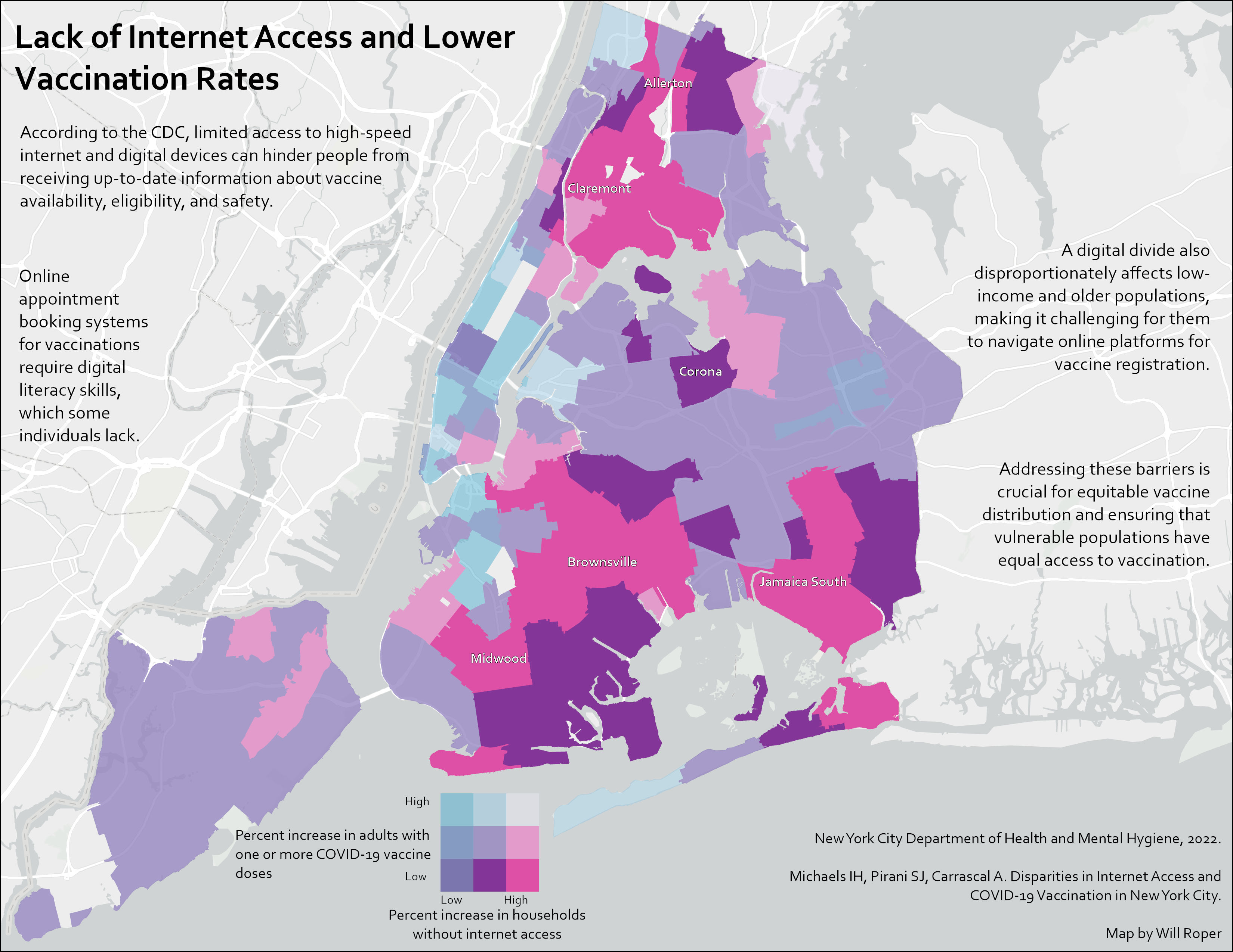 Lack of Internet Access and Lower Vaccination Rates