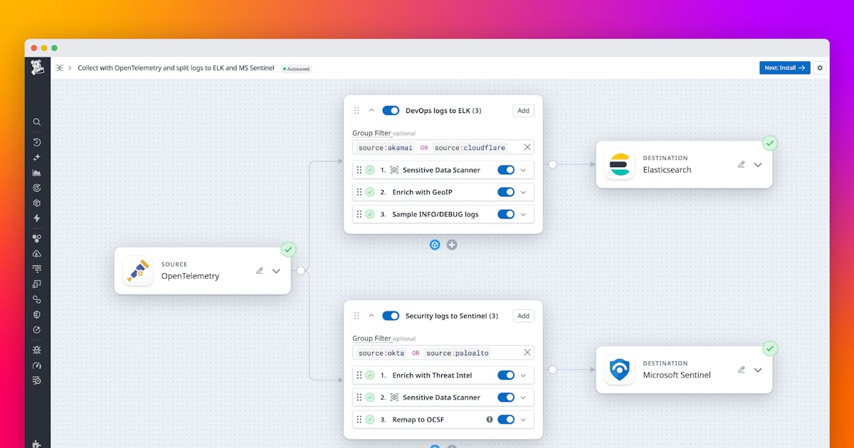 Observability pipelines with OpenTelemetry